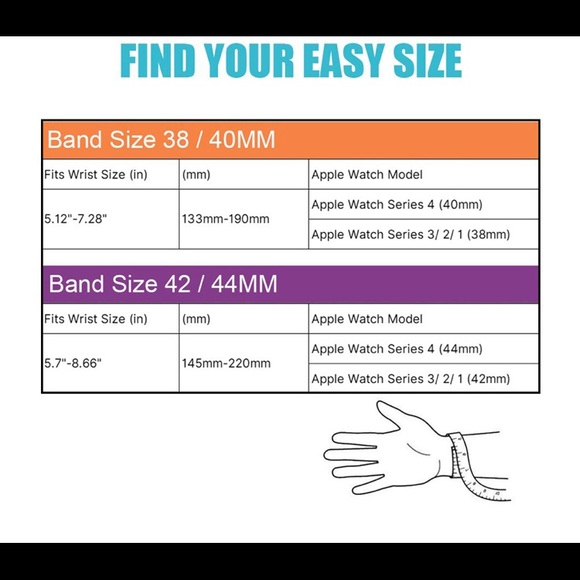 Elastic Band for Apple Watch 1/2/3/4/5 - Picture 2 of 3